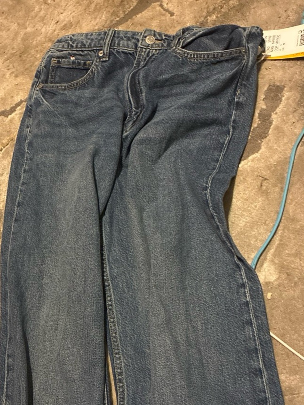 H&M Women's Blue Wide-Leg Jeans - Flared Silhouette